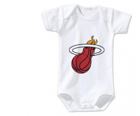 Body bebé Miami Heat tamaño 3/6 meses mangas cortas