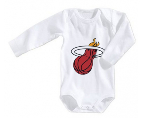 Body bebé Miami Heat tamaño 3/6 meses mangas largas
