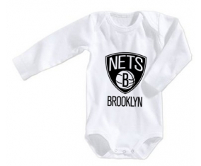 Body Bebé Brooklyn Nets Tamaño 3/6 Meses Mangas Largas
