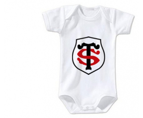 Body Bebé Stade Toulousain talla 3/6 meses mangas cortas