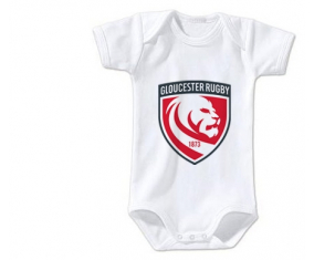 Body bebé Gloucester Rugby talla 3/6 meses mangas cortas