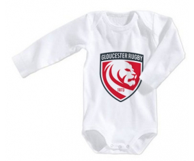 Body bebé Gloucester Rugby talla 3/6 meses mangas largas