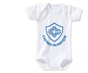 Body bebé Castres Olympique talla 3/6 meses mangas cortas