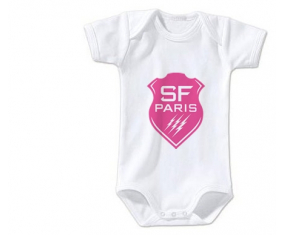 Body bebé Stade Français talla 3/6 meses mangas cortas