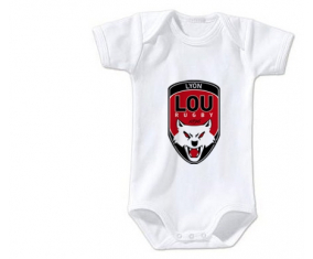 Body bebé Lyon LOU Rugby talla 3/6 meses mangas cortas