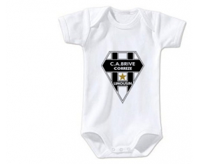 Body bebé CA Brive Corrèze talla 3/6 meses mangas cortas