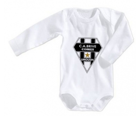 Body bebé CA Brive Corrèze talla 3/6 meses mangas largas