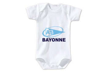 Body bebé Aviron Bayonnais Rugby talla 3/6 meses mangas cortas