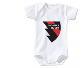 Body bebé Oyonnax Rugby talla 3/6 meses mangas cortas