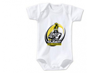 Body bebé Rugby Calvisano talla 3/6 meses mangas cortas