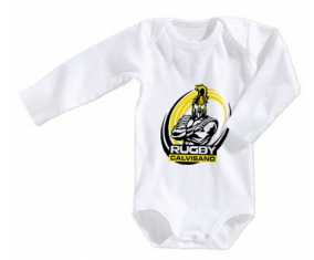 Body bebé Rugby Calvisano talla 3/6 meses mangas largas