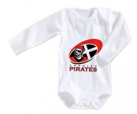 Body bebé cornish piratas tamaño 3/6 meses mangas largas