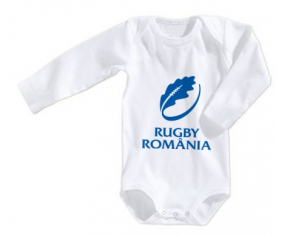 Body bebé Rumania Rugby XV talla 3/6 meses mangas largas