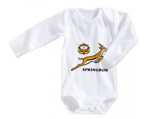 Body bebé Sudáfrica Rugby XV talla 3/6 meses mangas largas