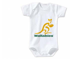 Body bebé Australia Rugby XV talla 3/6 meses mangas cortas