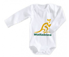 Body bebé Australia Rugby XV talla 3/6 meses mangas largas