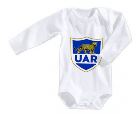 Body bebé Argentina Rugby XV talla 3/6 meses mangas largas