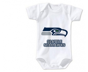 Body Bebé Seattle Seahawks Talla 3/6 Meses Mangas Cortas