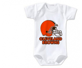 Body bebé Cleveland Browns talla 3/6 meses mangas cortas