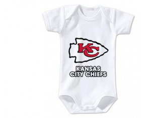 Body bebé Kansas City Chiefs talla 3/6 meses mangas cortas