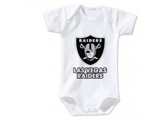 Body Baby Las Vegas Raiders Talla 3/6 Meses Mangas Cortas