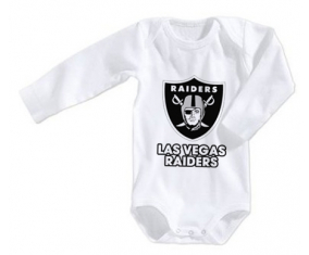 Body Baby Las Vegas Raiders Talla 3/6 Meses Mangas Largas