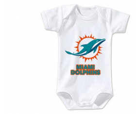 Body bebé Miami Dolphins talla 3/6 meses mangas cortas