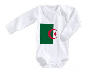 Body bebé Bandera Argelia talla 3/6 meses mangas largas