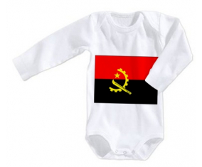 Body bebé Angola Bandera talla 3/6 meses mangas largas