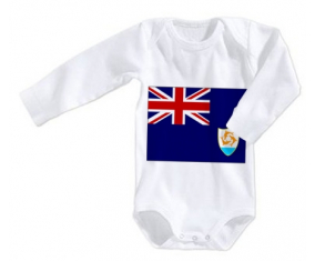 Body Bandera bebé Anguila Tamaño 3/6 Meses Mangas Largas