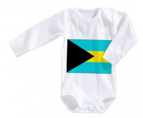 Body bebé Bandera Bahamas talla 3/6 meses mangas largas