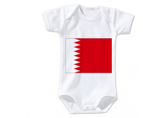 Body bebé Bahrain Bandera talla 3/6 meses mangas cortas