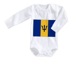 Body bebé Bandera Barbados talla 3/6 meses mangas largas