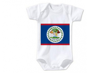 Body bandera bebé Belice Tamaño 3/6 meses Mangas cortas