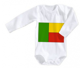 Body bebé Flag Benin talla 3/6 meses mangas largas