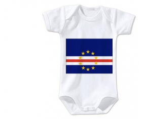 Body bandera bebé Cabo Verde tamaño 3/6 meses mangas cortas