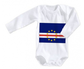 Body bandera bebé Cabo Verde tamaño 3/6 meses mangas largas