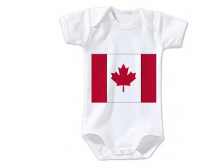 Body Baby Flag Canadá Tamaño 3/6 Meses Mangas Cortas