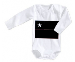 Body bebé Bandera Chile talla 3/6 meses mangas largas
