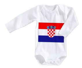 Body bandera bebé Croacia tamaño 3/6 meses mangas largas