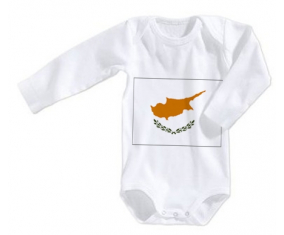 Body bebé Chipre Bandera talla 3/6 meses mangas largas