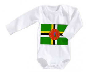 Body bebé Bandera Dominique talla 3/6 meses mangas largas