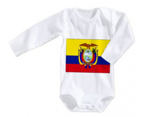 Body bebé Ecuador Bandera talla 3/6 meses mangas largas