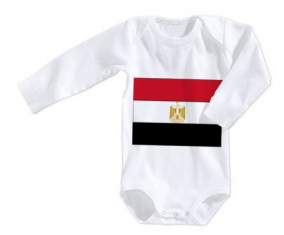 Body bandera del bebé Egipto tamaño 3/6 meses mangas largas