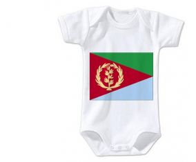 Body bebé Eritrea Bandera talla 3/6 meses mangas cortas