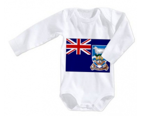 Body Baby Flag Islas Malvinas tamaño 3/6 meses mangas largas
