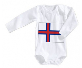 Body Baby Flag Islas Feroe talla 3/6 meses de manga larga