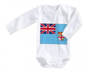 Body bandera del bebé Fiji tamaño 3/6 meses mangas largas