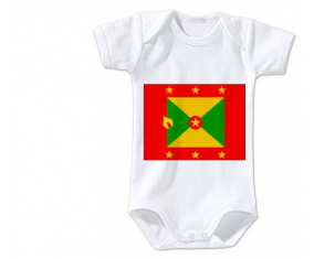 Body Bandera bebé Granada Tamaño 3/6 Meses Mangas Cortas