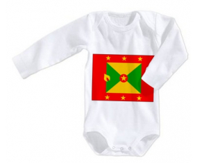 Body Bandera bebé Granada Tamaño 3/6 Meses Mangas Largas